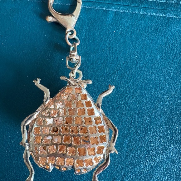 Colorful Rhinestone Ladybug Bag Charm - Picture 3 of 3